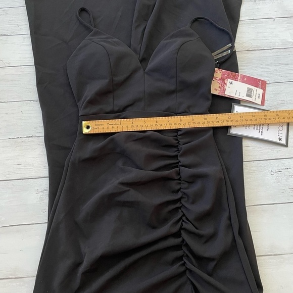 LOVE, NICKIE LEW Black long dress gown princess seam S - Picture 5 of 5